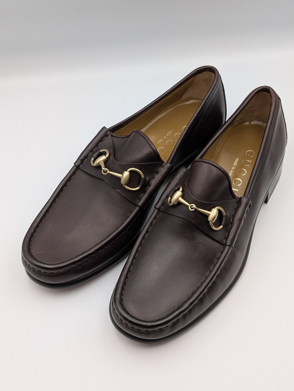 LIKE NEW Vintage Gucci 1953 Horsebit Men's Dark Brown Leather Loafers 10 D US